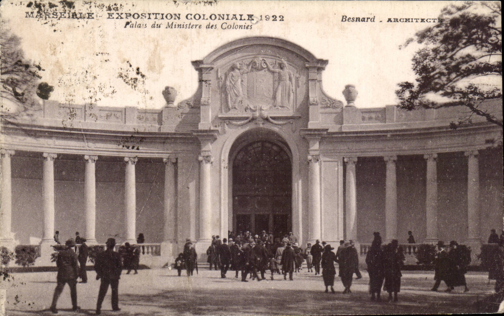 Marseille - Exposition Coloniale 1922 - Palais du Ministere des Colonies - CPA 