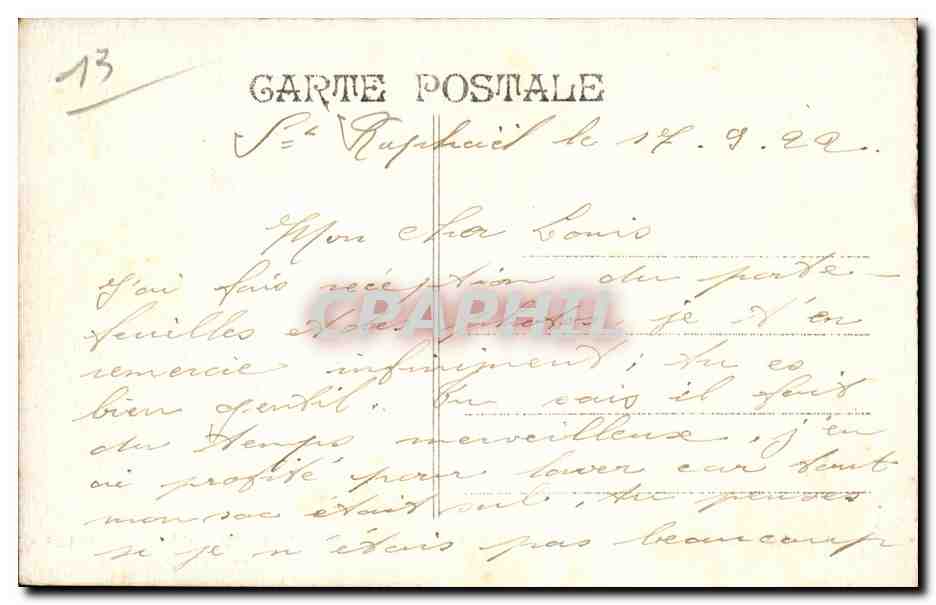 Marseille - Exposition Coloniale 1922 - Temple d'Angkor Vat - CPA  — Rückseite