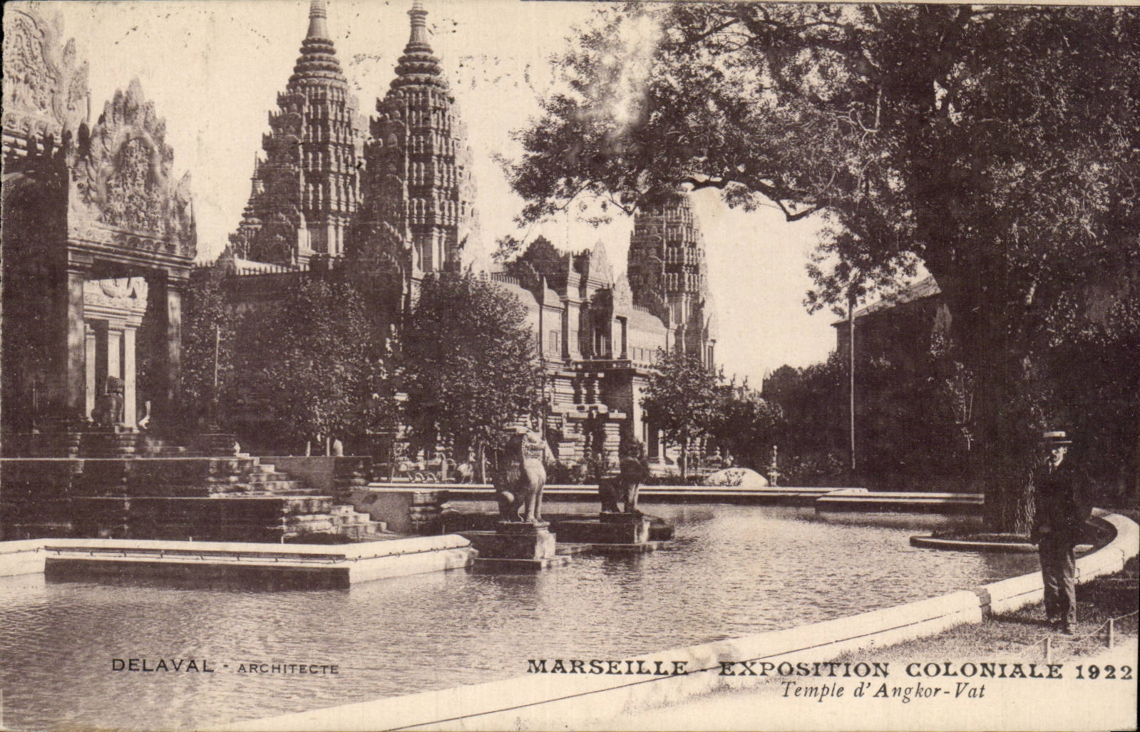 Marseille - Exposition Coloniale 1922 - Temple d'Angkor Vat CPA 