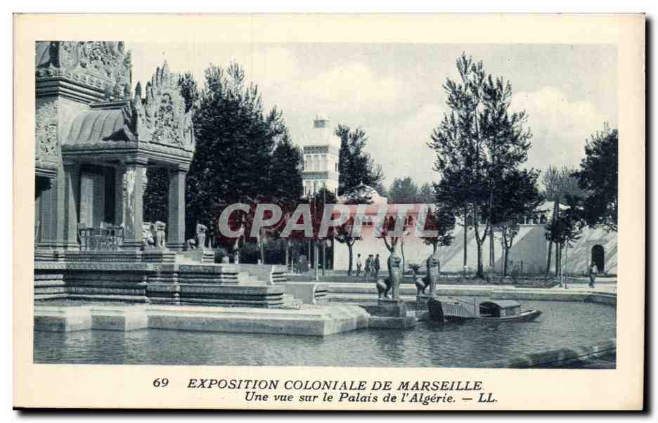 Marseille - Exposition Coloniale 1922 - Palais de l'Algerie CPA 