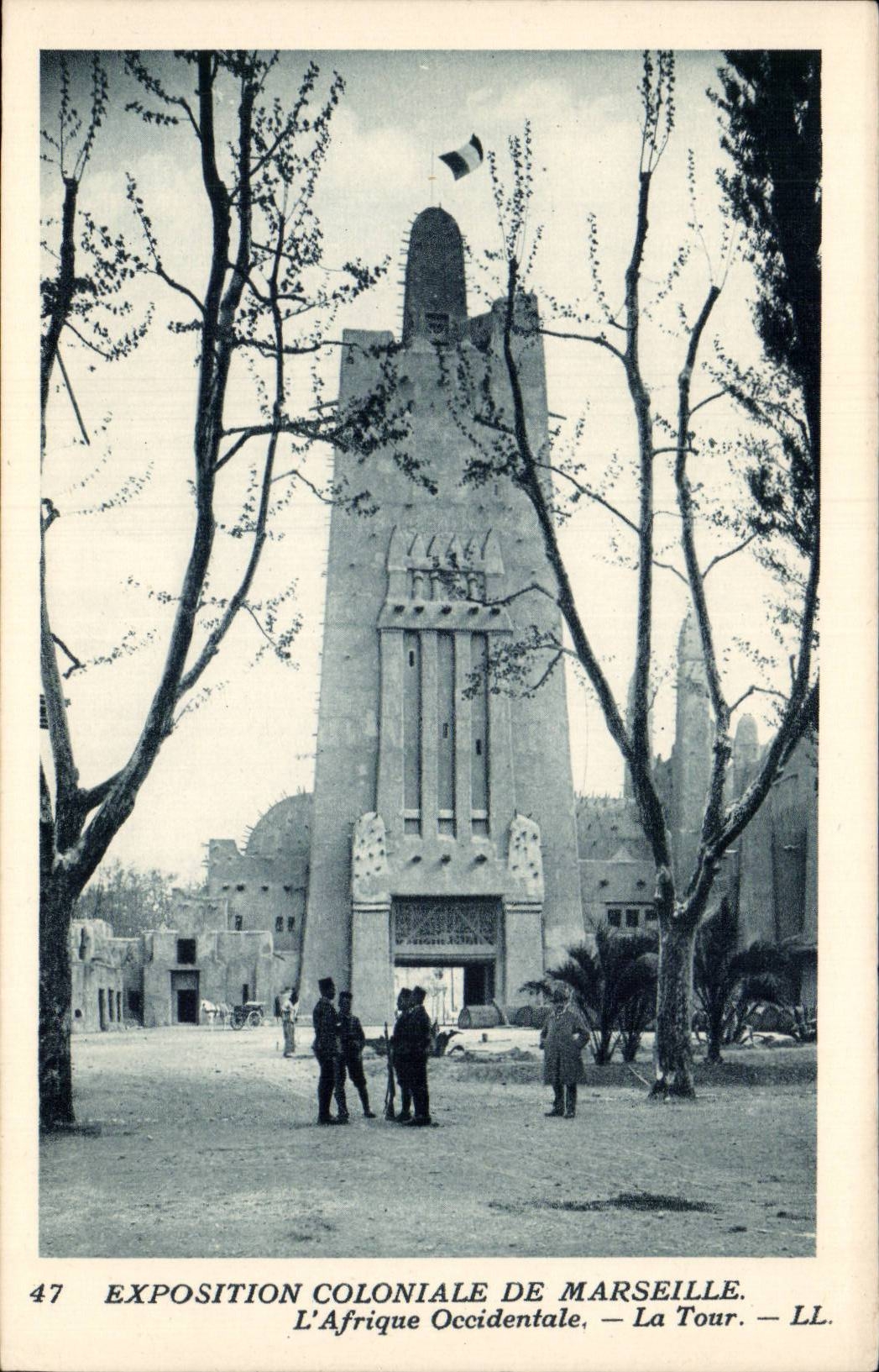 Marseille - Exposition Coloniale 1922 - L'Afrique Occidentale CPA 