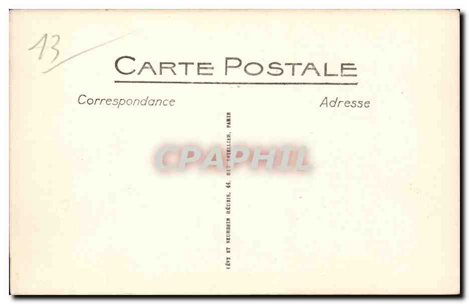 Marseille - Exposition Coloniale 1922 - Palais de l'Afrique Occidentale CPA  — Rückseite