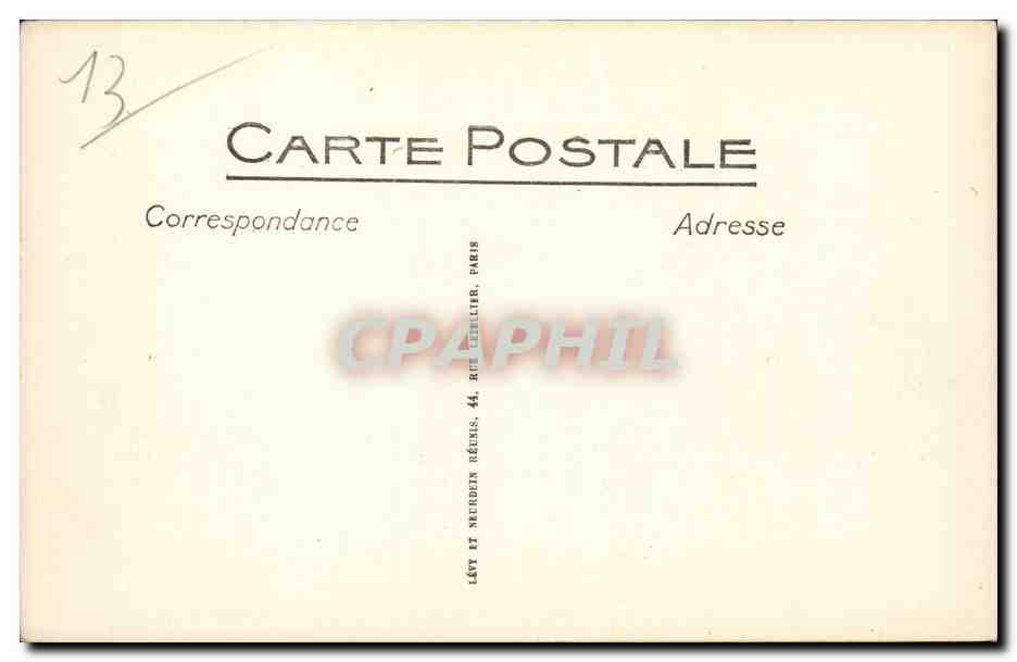 Marseille - Exposition Coloniale 1922 - Palais de l'Afrique Occidentale CPA  — Verso