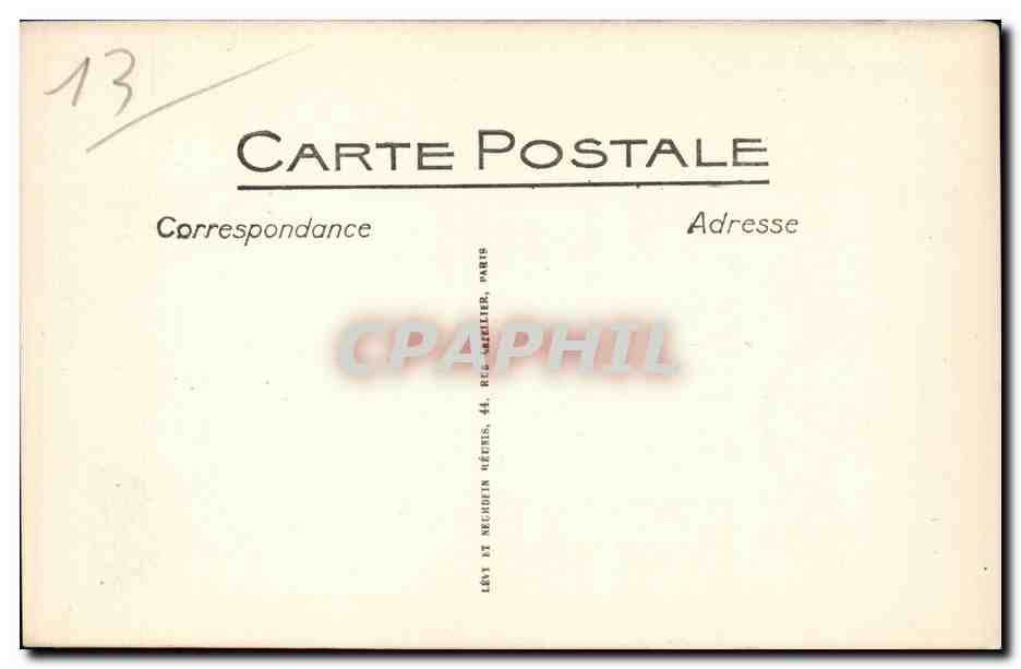 Marseille - Exposition Coloniale 1922 - La Fontaine Monumentale CPA  — Rückseite
