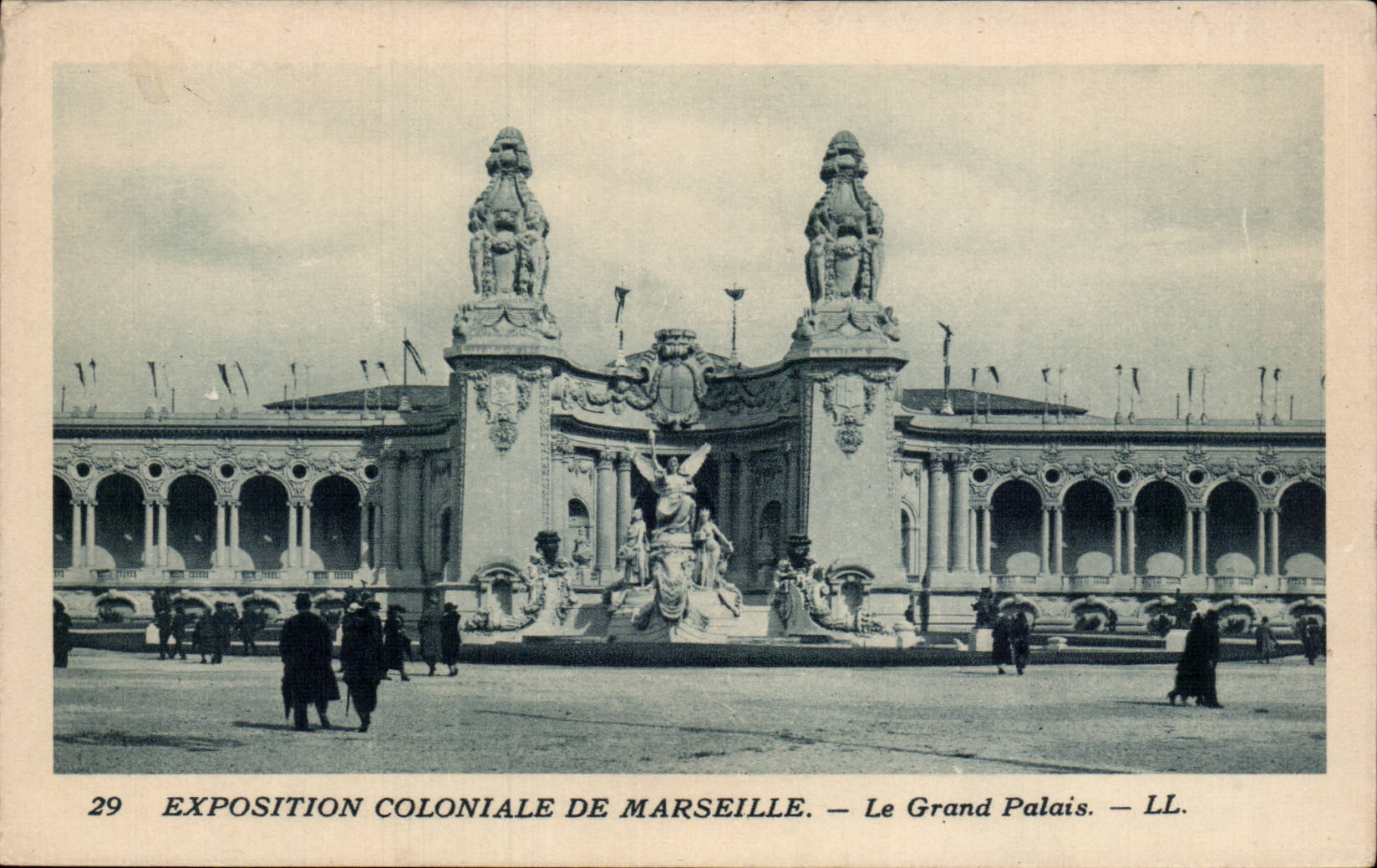 Marseille - Exposition Coloniale 1922 - Le Grand Palais CPA 