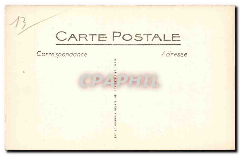 Marseille - Exposition Coloniale 1922 - Le Grand Palais CPA  — Back