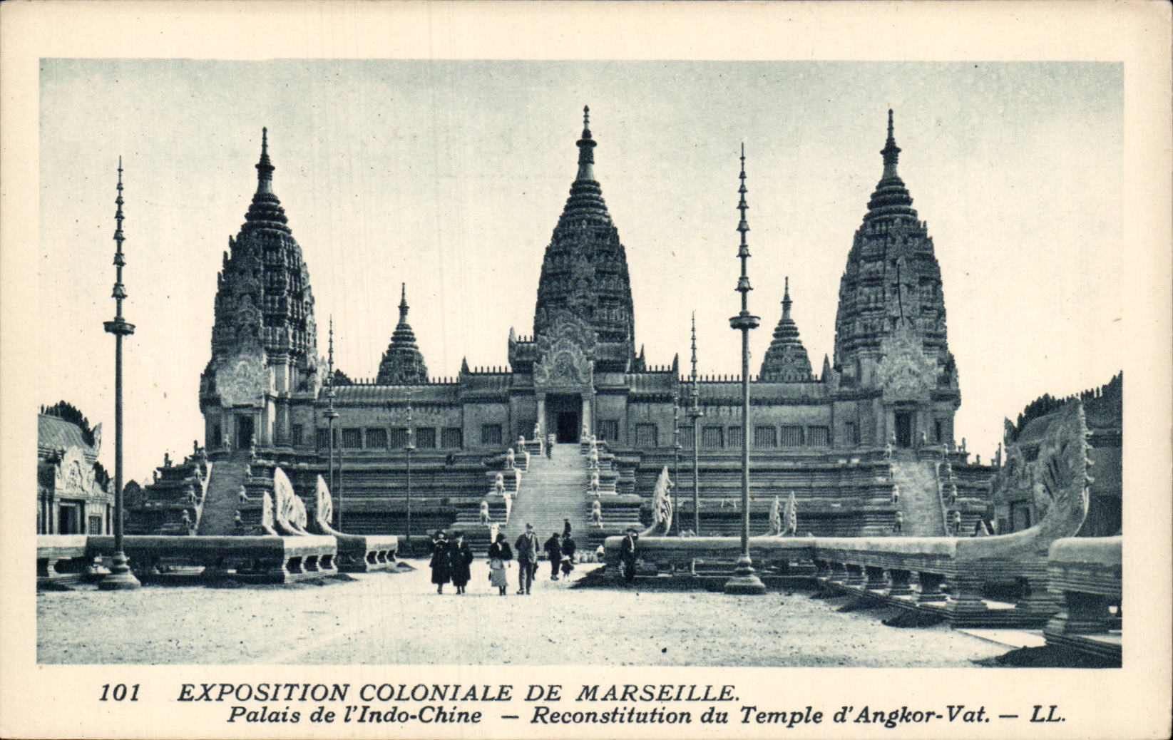 Marseille - Exposition Coloniale 1922 - Temple d'Angkor Vat CPA 