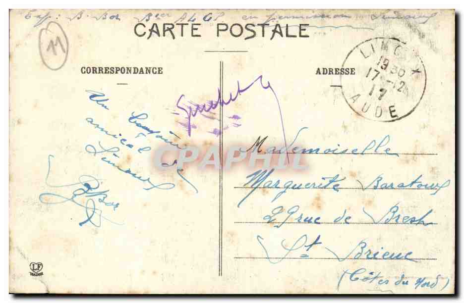 Limoux - Ancien pensionnat Saint Joseph - CPA  — Rückseite