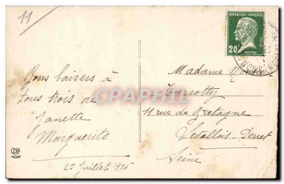 La Montagne-Noire — La Rigole, près Lampy, Le Conquet — Maison de Garde — Phot. Labouche Fr. — Toulouse — n°243 — Verso