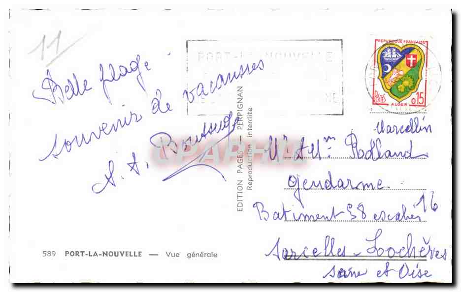 Port la Nouvelle - L'Heure du Bain - CPA  — Rückseite