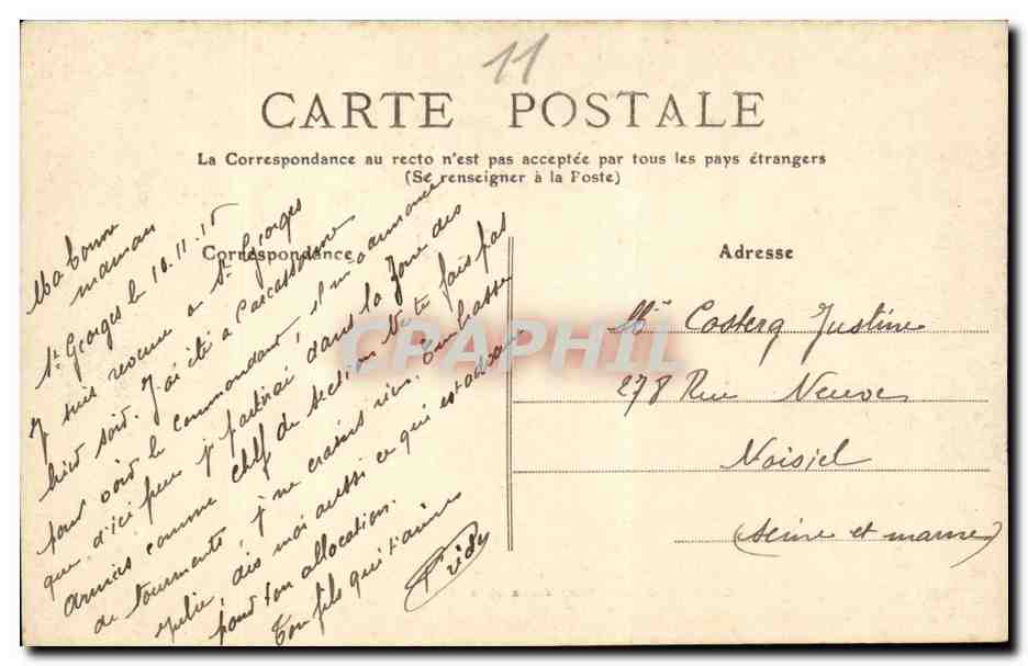 Carcassone - Pont Vieux et la Cite - CPA  — Rückseite