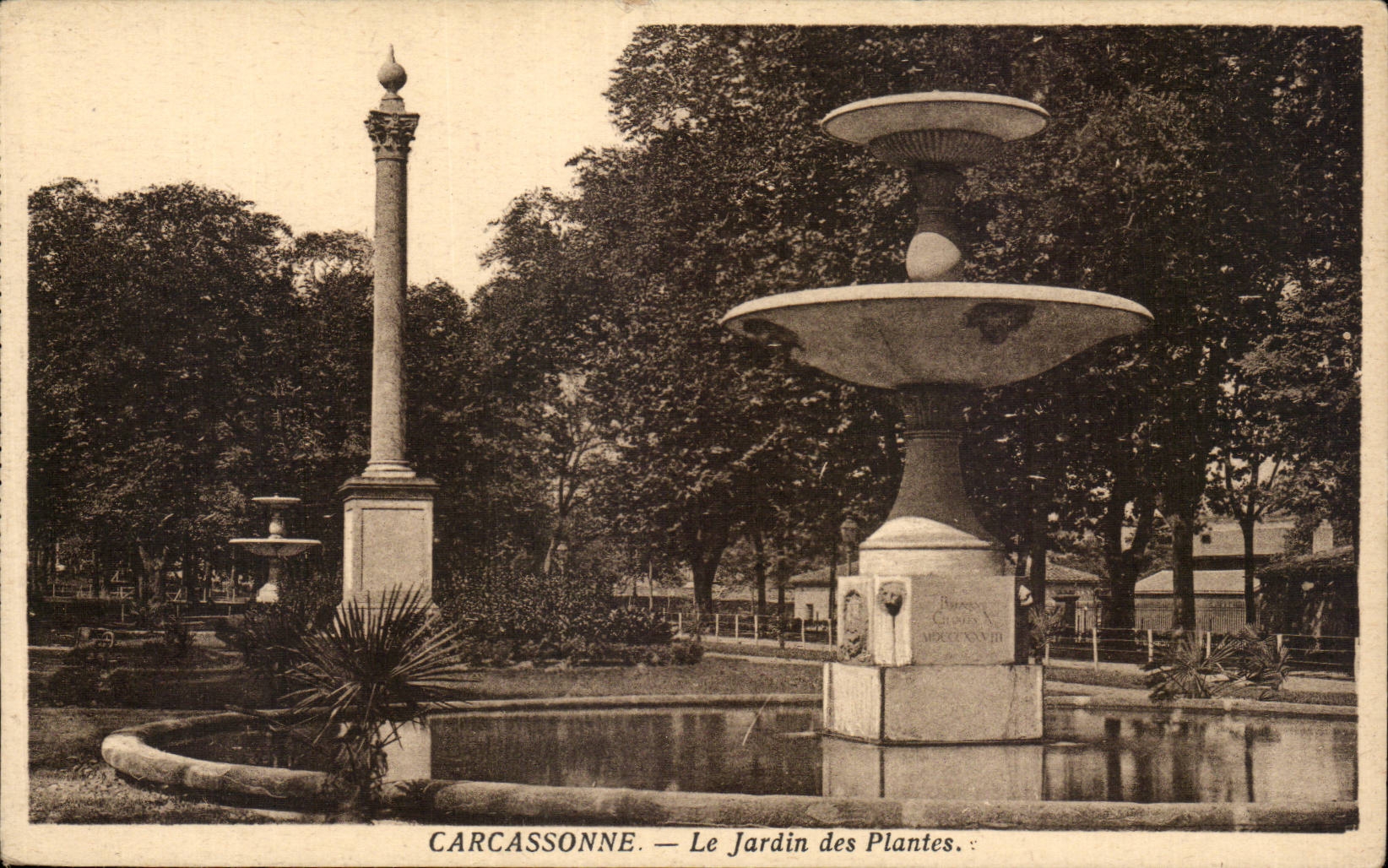 Carcassone - Le Jardin des Plantes - CPA 