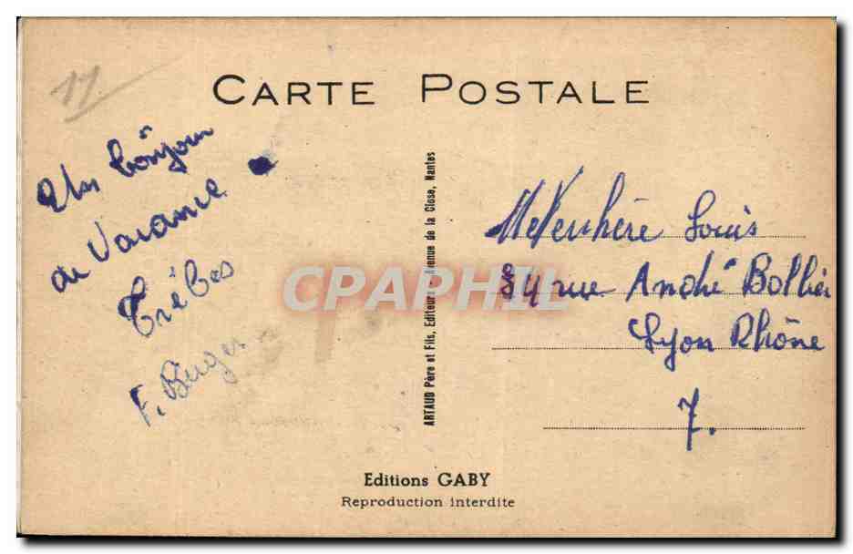 CARTE SYSTEME Carcassone - Humour - Illustration - Pas si vite Celestin - CPA  — Rückseite