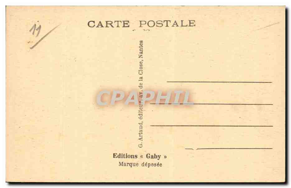 Carcassonne - Le Jardin des Plantes et monument Sarraut - CPA  — Rückseite