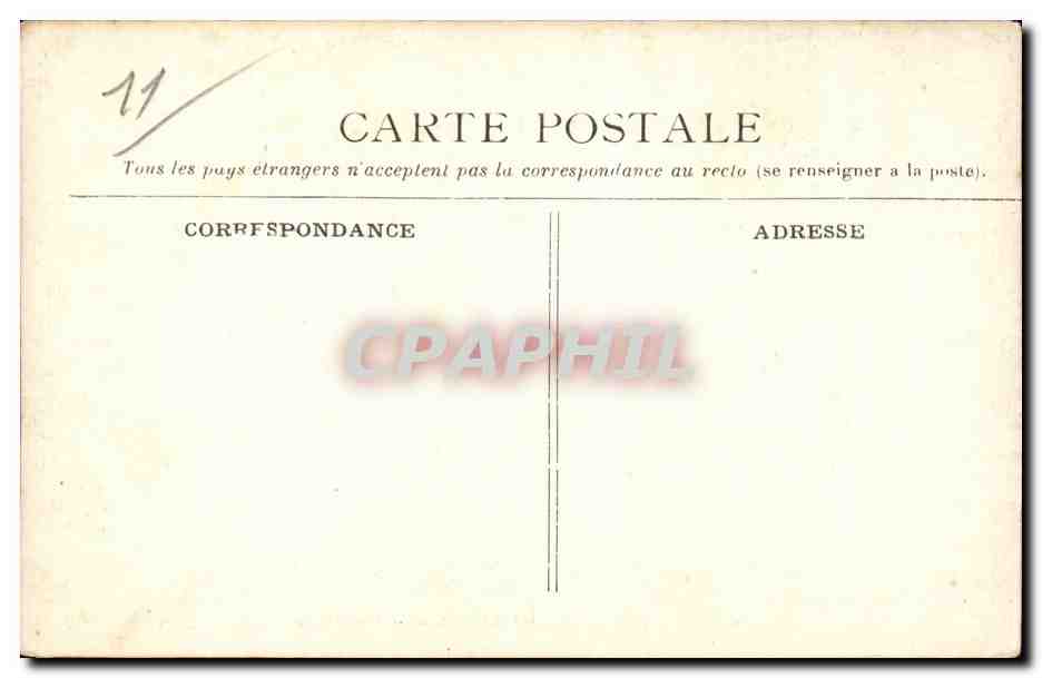 Carcassonne - Le Jardin des Plantes - CPA  — Verso