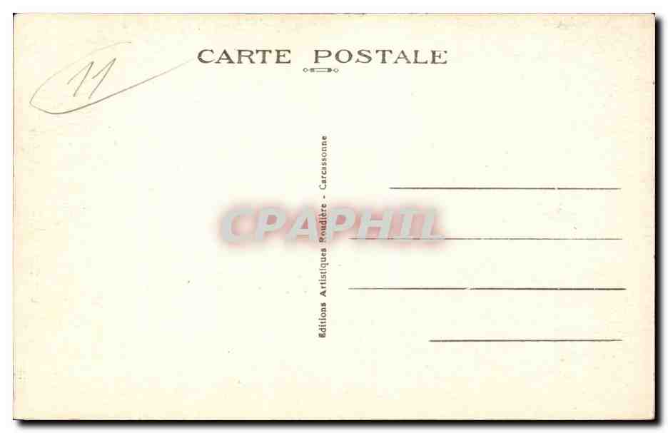 Carcassonne - L'Hotel de Ville - CPA  — Rückseite
