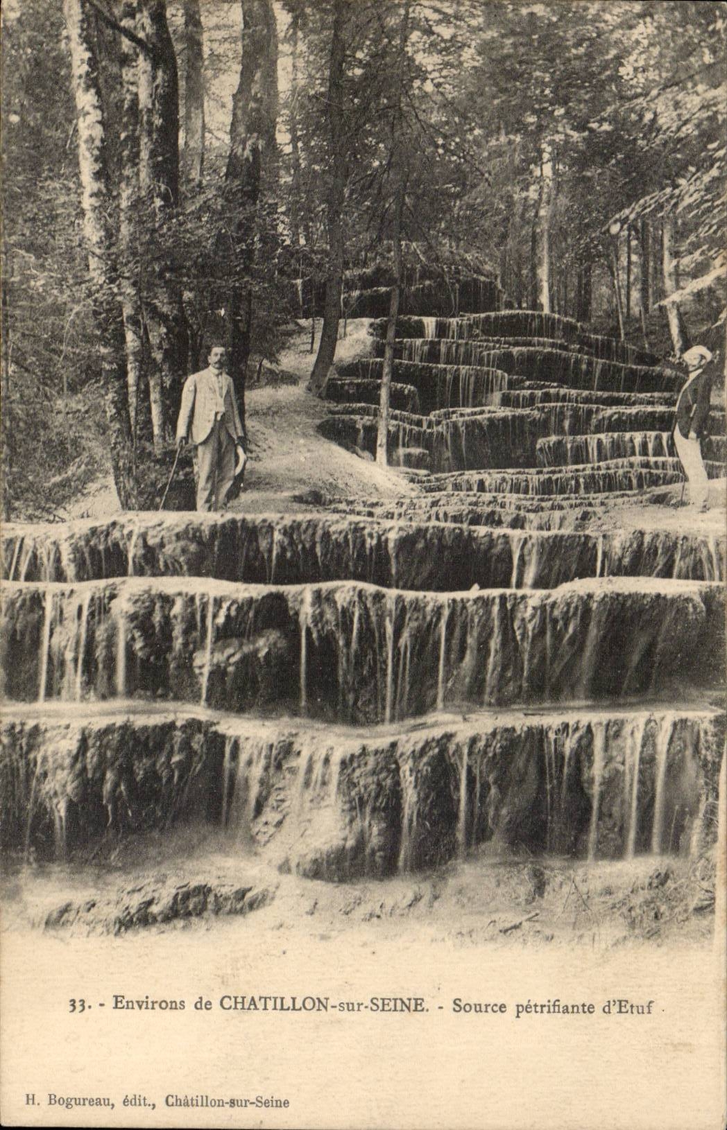 Environs de CHATILLON-sur-SEINE — Source pétrifiante d'Etuf — H. Bogureau, édit., Châtillon-sur-Seine, n°33