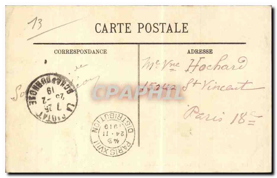 La Ciotat — allgemeiner Blick vom Rocher du Bec de l'Aigle — unbekannter Verlag, Nr. 20 — Rückseite
