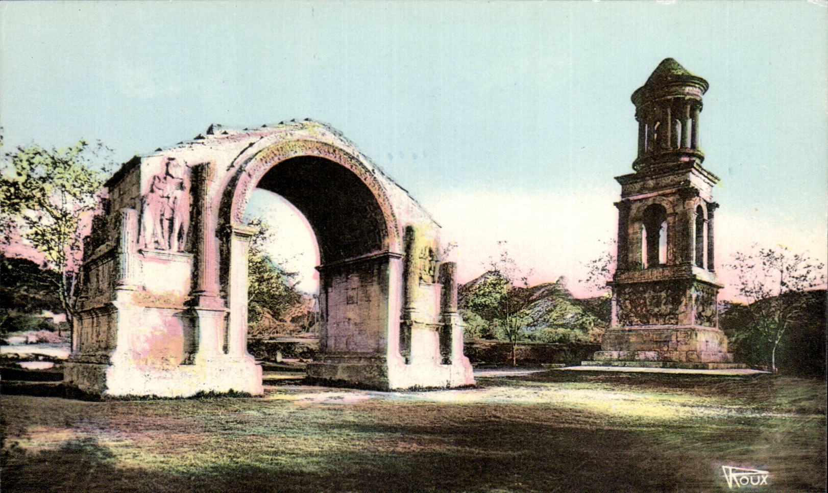 Las Antigüedades de Glanum: el Arco Municipal y el Monumento de los Jules — Édit Raux & Lacamp, Avignon