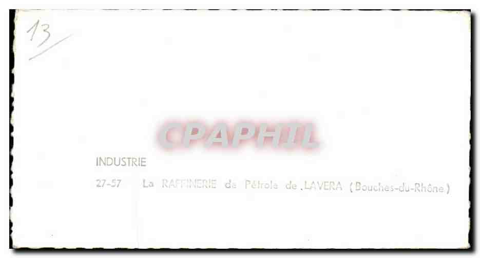 Industrie - La Raffinerie de Petrole de Lavera - CPSM Petrole Oil  — Rückseite