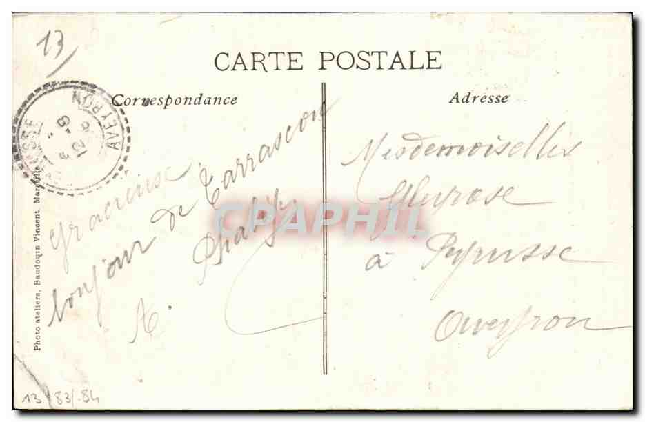 Fantaisie - Femme - Folklore - En Provence - Costume Provencal - - CPA  — Verso