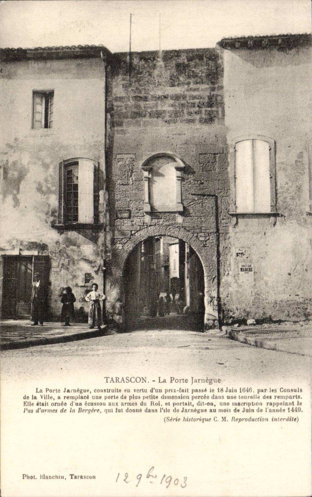 Tarascon - La Porte Jarnegue - CPA 
