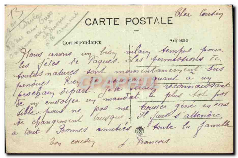 Tartarin de Tarascon — avant son départ pour l'Afrique — éditeur L.A. n°241 — Reverso