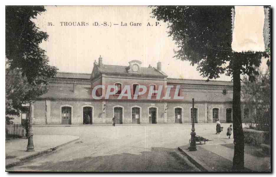 Thouars - La Gare - CPA 