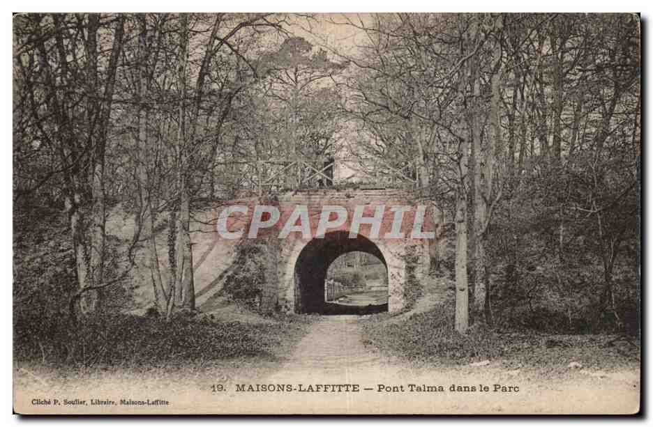 Vesinay - Pont Talma dans le Parc - CPA 