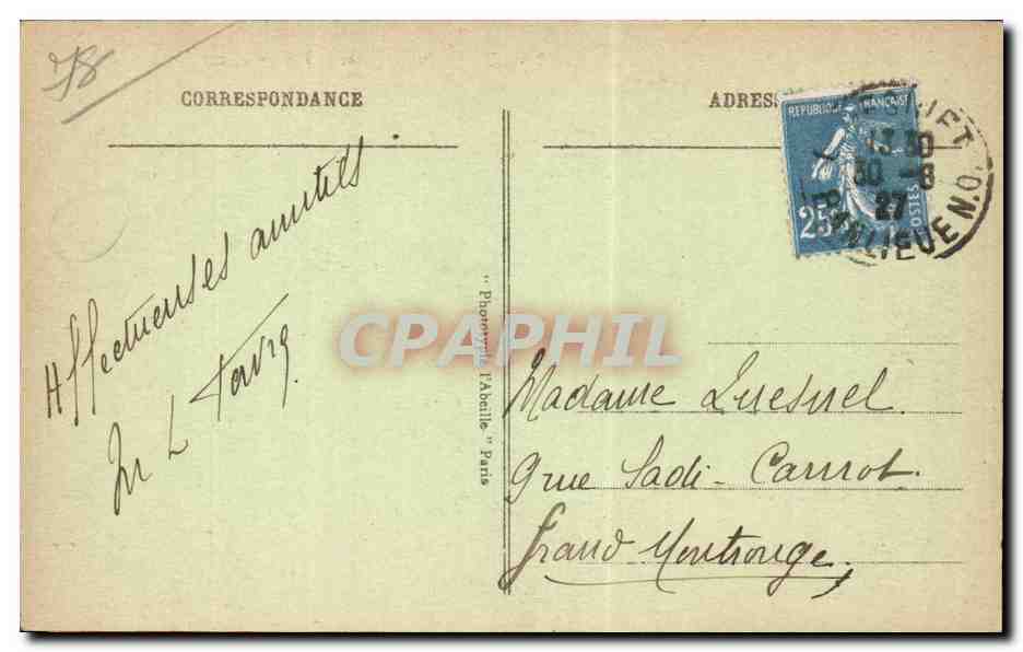Le Vésinet (S.-et-O.) - Le Lac inférieur - La Grotte — Verso
