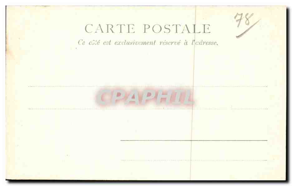 St Germain en Laye - Le Chateau - CPA  — Verso
