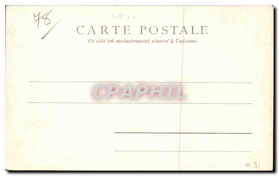 St Germain en Laye - Le Chateau - CPA  — Verso