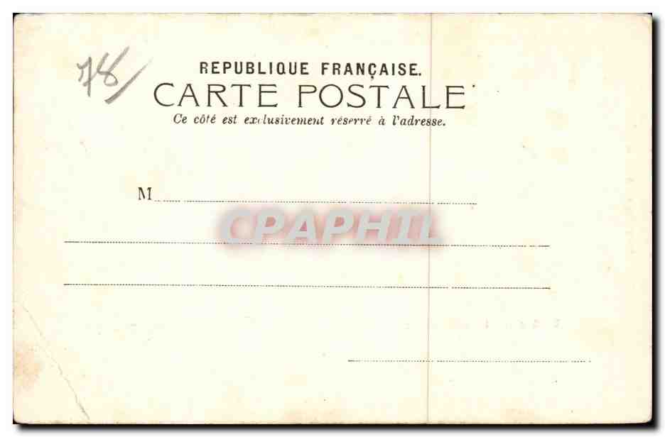 St Germain en Laye - Theatre et Statue de Thiers - CPA  — Verso