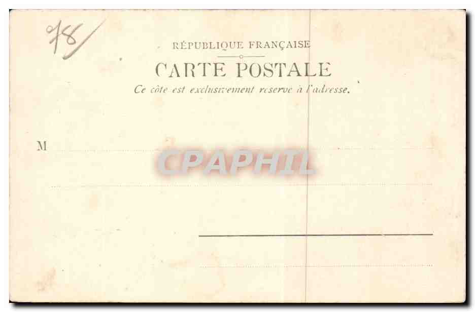 St Germain en Laye - Theatre et Statue de Thiers - CPA  — Verso