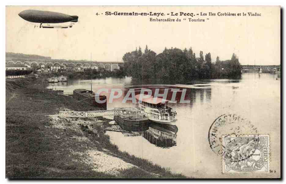 St-Germain-en-Laye - Le Pecq - Les Îles Corbières et le Viaduc du "Touriste"