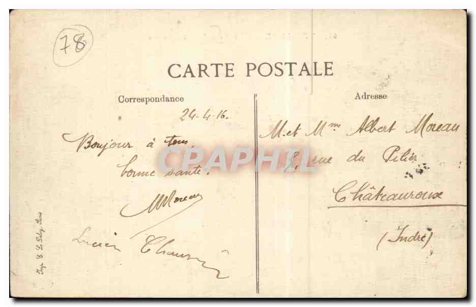 Versailles — La Pièce d'eau des Suisses — Éditeur : B.D. n°65 — Verso