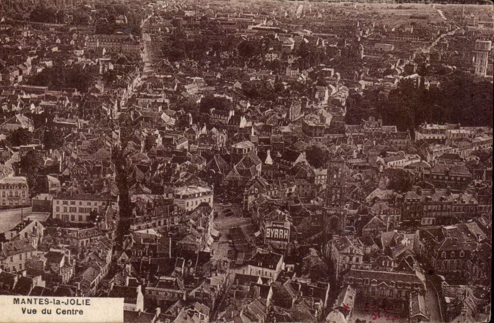 MANTES-la-JOLIE — Vue du Centre — éditeur BYRAH