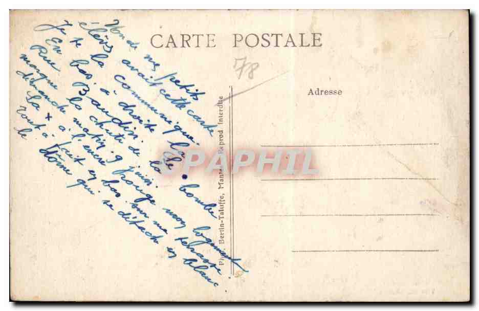 MANTES-la-JOLIE — Vue du Centre — éditeur BYRAH — Rückseite