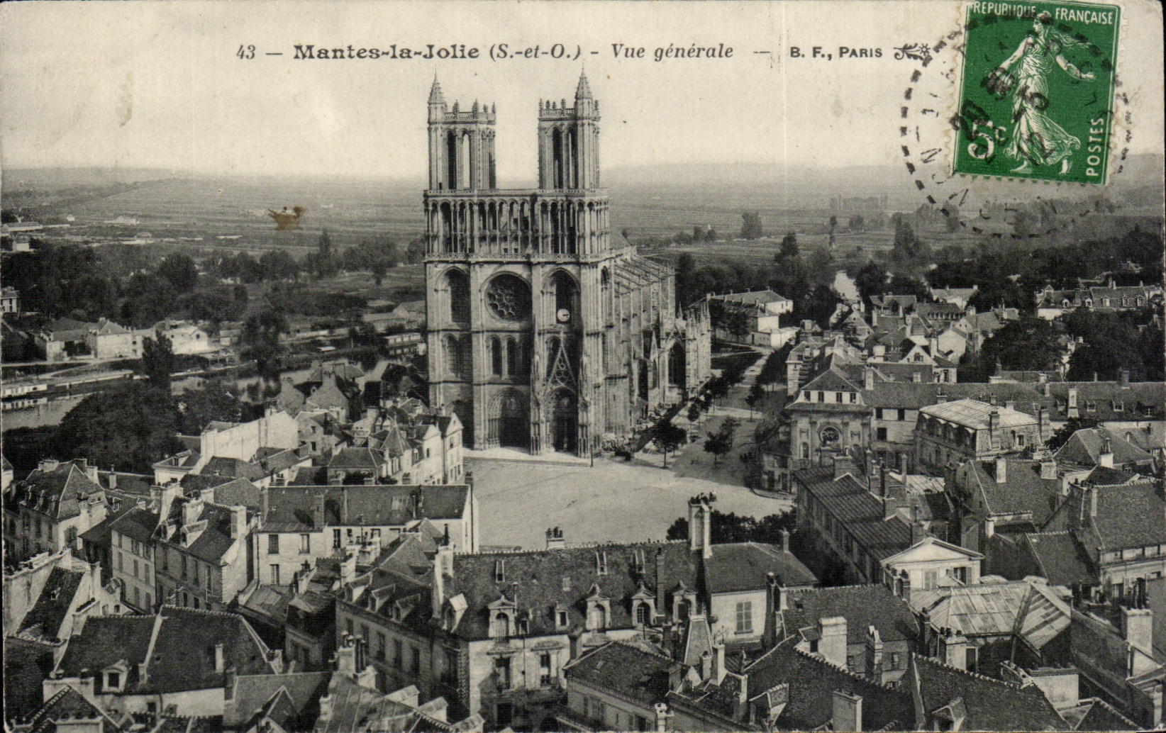 Mantes-la-Jolie (S.-et-O.) — Vue générale — B.F., Paris