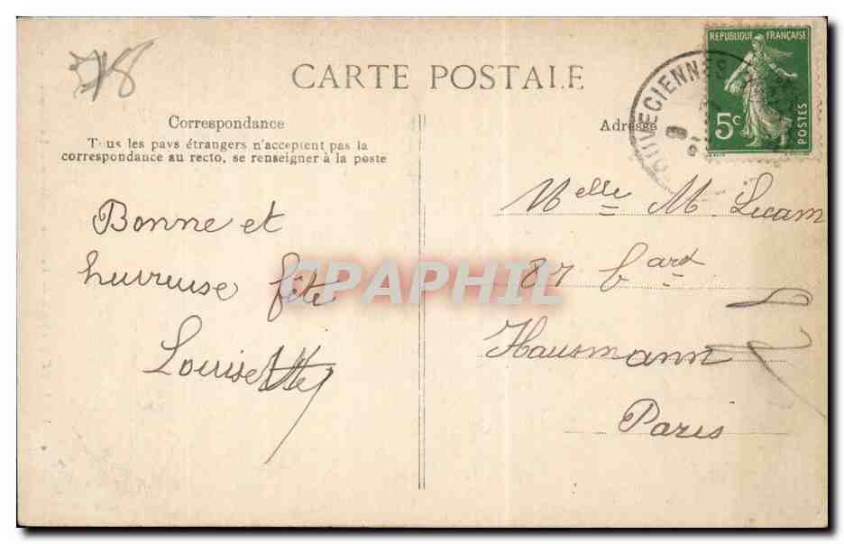 Louveciennes - Pavillon Dubarry - La Grotte - CPA  — Back