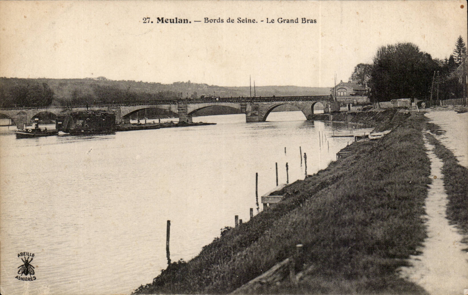 Meulan - Bords de Seine - Le Grand Bras - CPA 
