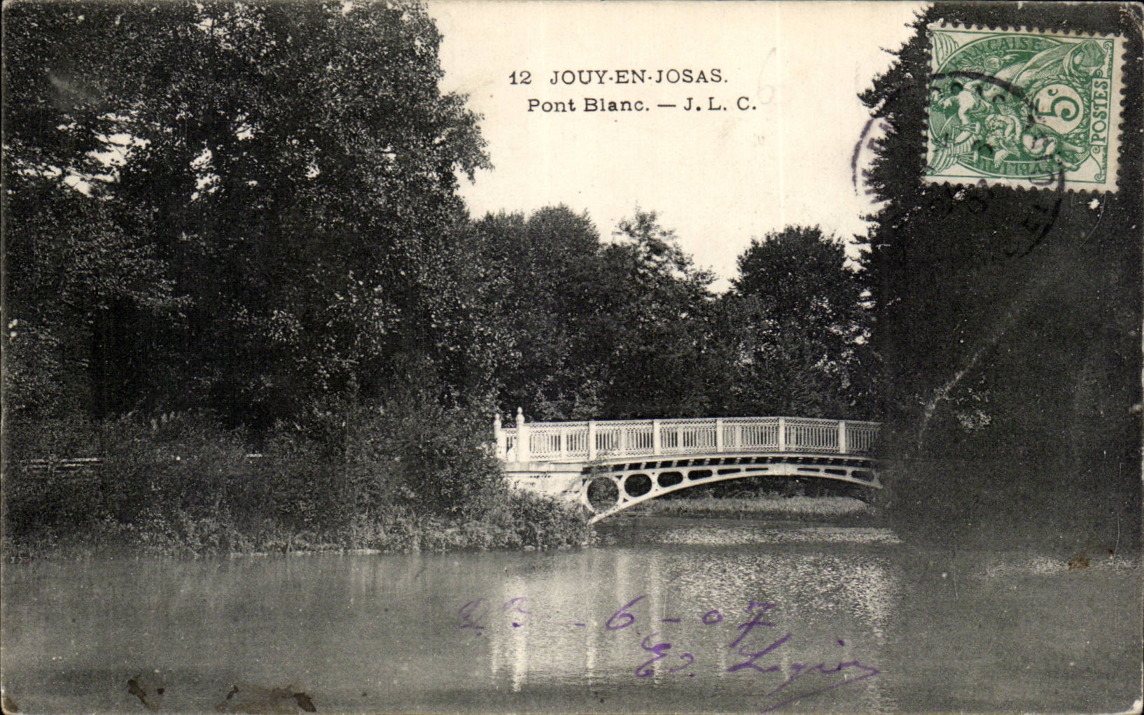Jouy en Josas - Pont Blanc - CPA 
