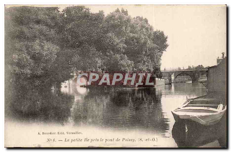 Poissy - Le Pont - La Petite Ile - CPA 