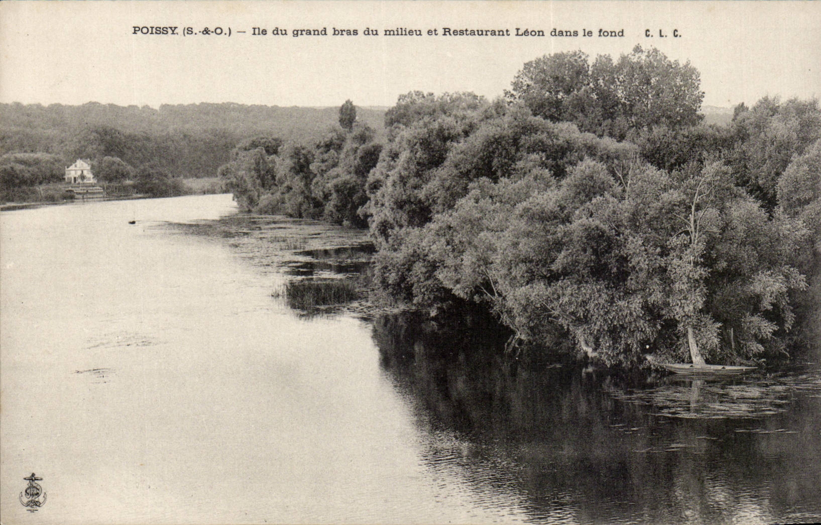 Poissy - Ile du Grand Bras du milieu et Restaurant Leon - CPA 