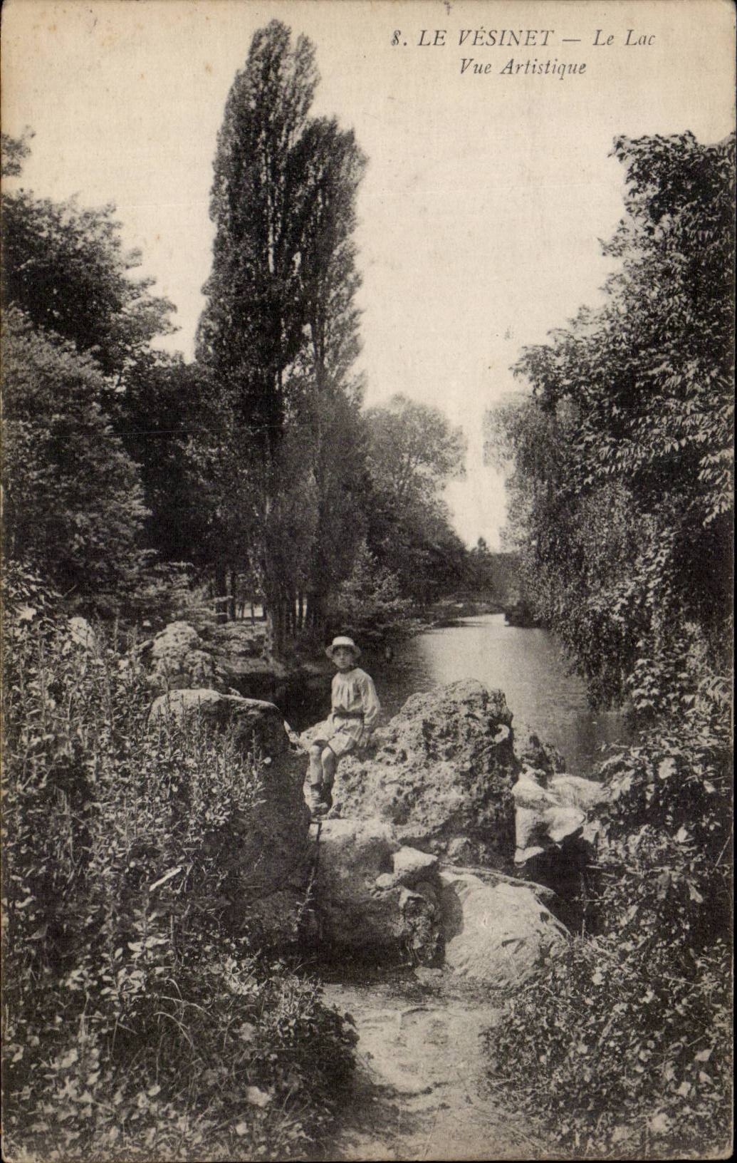 Le Vesinet - Le Lac - Vue Artistique Enfant - CPA 