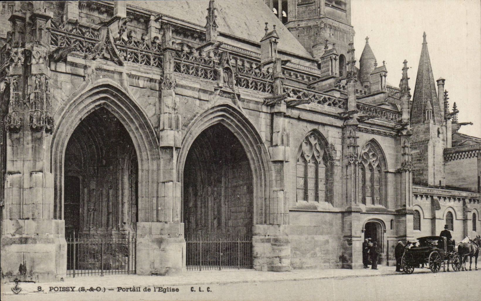 Poissy - Portail de l'Eglise - CPA 