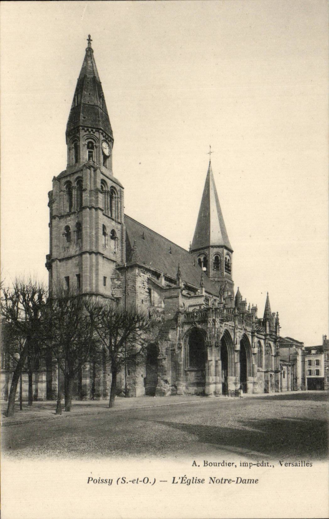 Poissy - L'Eglise Notre Dame - CPA 