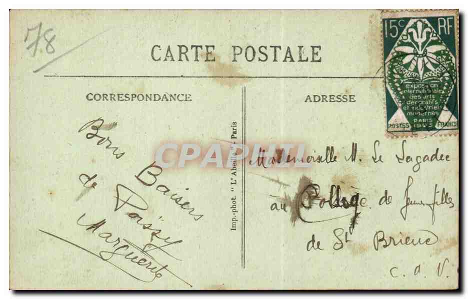 Poissy Artistique - Joli Coin de Peche - fishing - CPA  — Back
