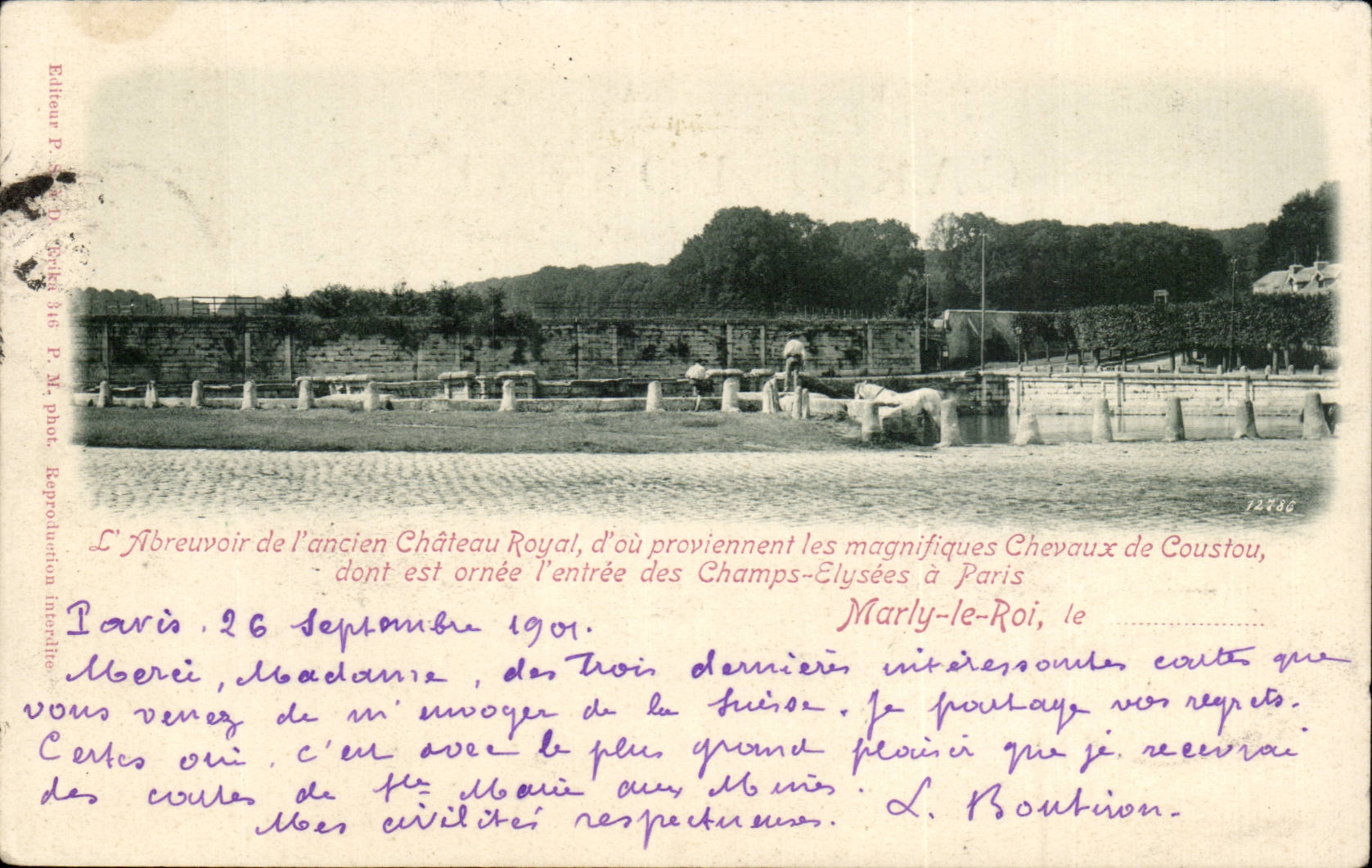 Marly le Roi - L'Abreuvoir de l'Ancien Chateau Royal - CPA 