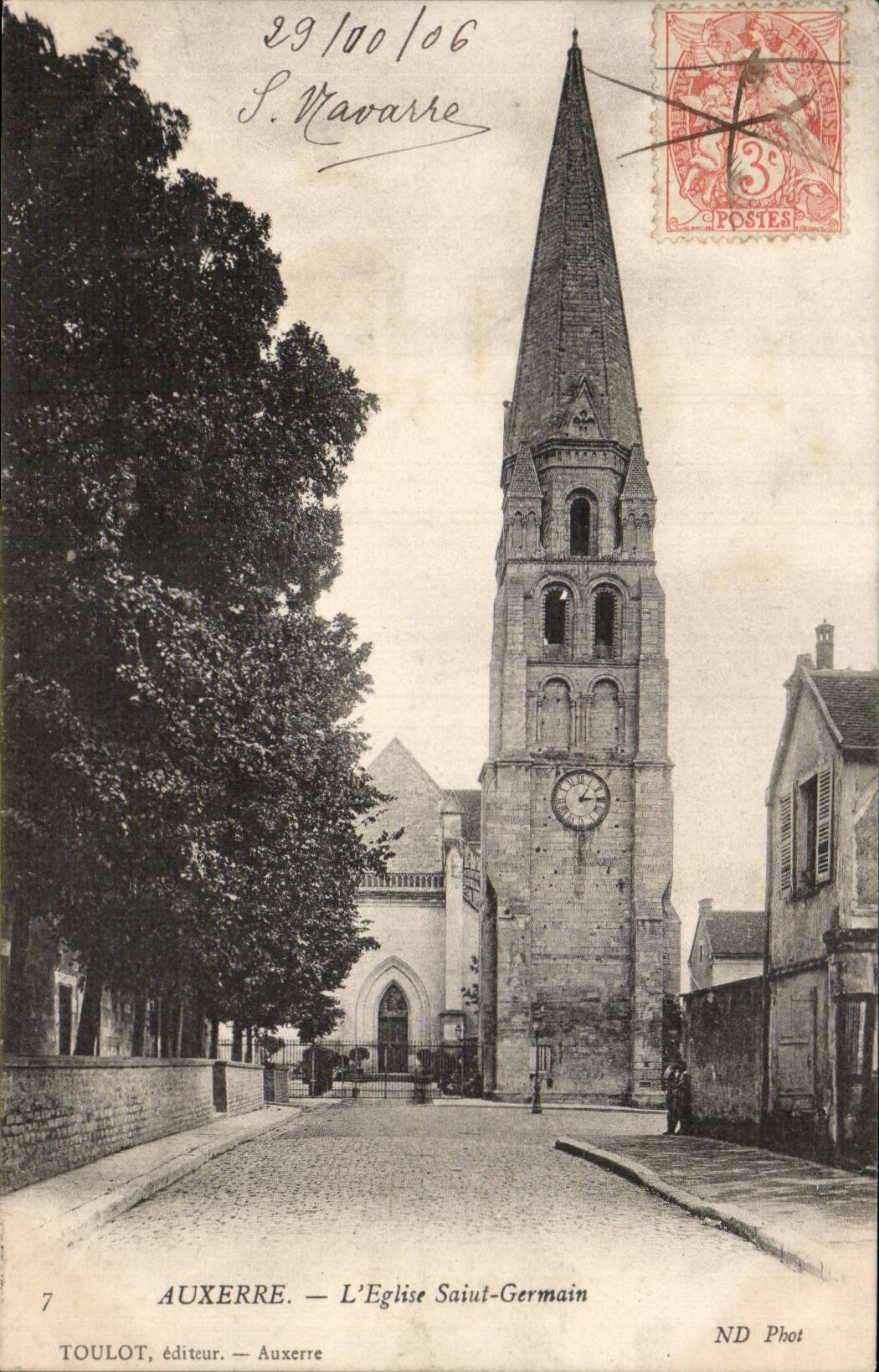 Auxerre - L'Eglise Saint Germain - CPA 